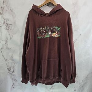 Paws Of Pride Hoodie Womens 4X Red Antlers Pullover Sweatshirt Hooded